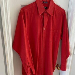 Izod Red Men's Dress Shirt